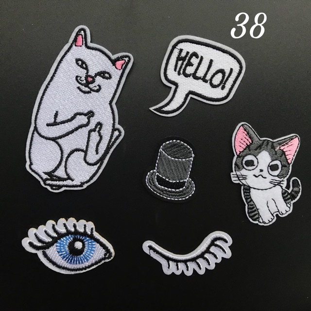 Sticker thêu/ sticker ủi/ patch minimal