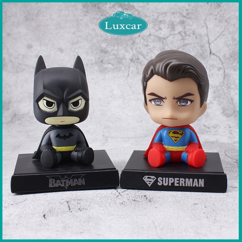 Set Batman Superman Trang Trí Decor Taplo Xe Hơi - Bộ Người Dơi Siêu Nhân Trang Trí Taplo Ô Tô, Bàn Làm Việc