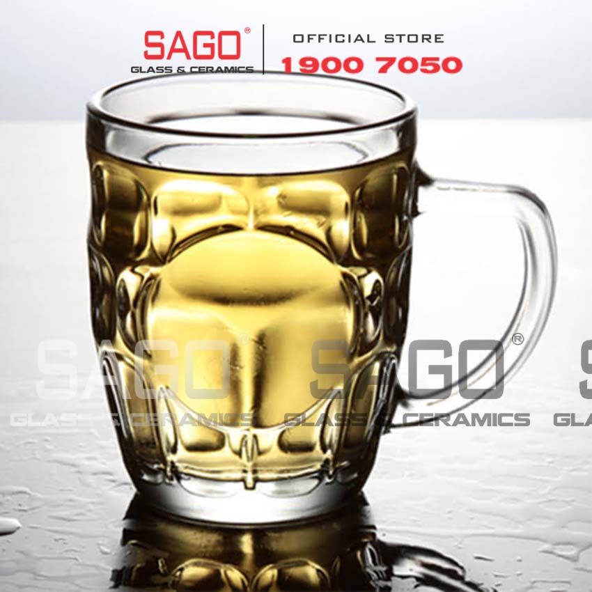Ly Thủy Tinh Có Quai Union Mug Beer 300ml | UG 217 , Cốc Uống Bia nhập khẩu Thái Lan