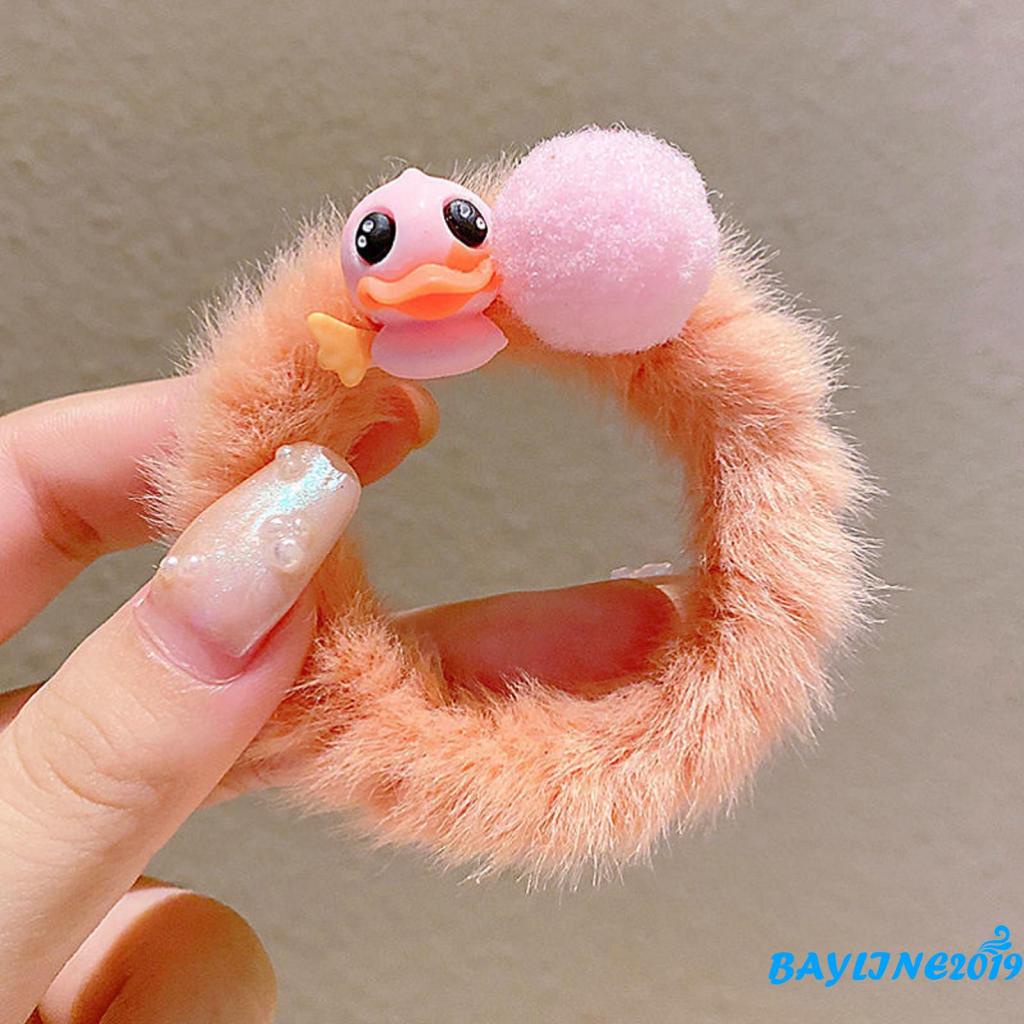 Dây buộc tóc co giãn họa tiết hoạt hình dễ thương cho bé gái