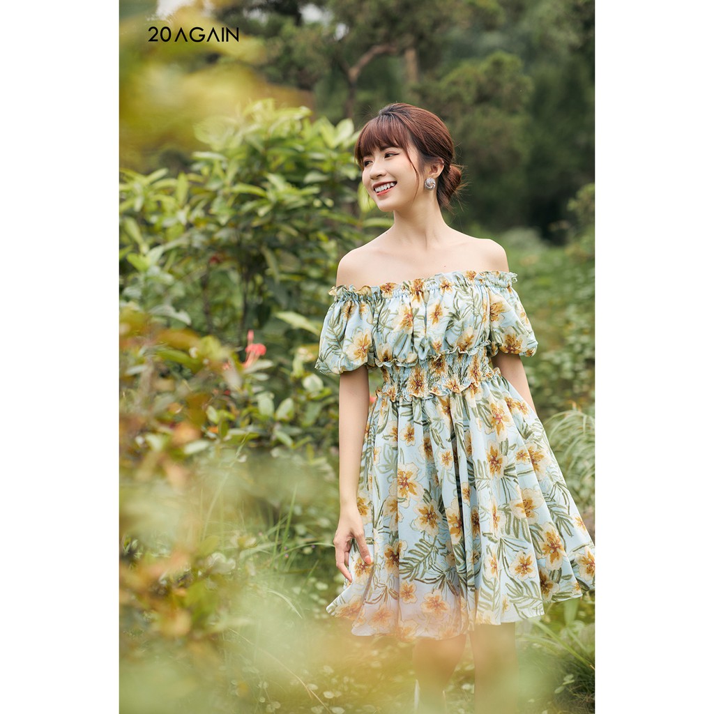 Đầm xòe chun eo 20AGAIN DEA1577 | BigBuy360 - bigbuy360.vn