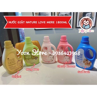 Nước giặt Nature Love Mere 1800ml/1300ml với nhiều mùi hương thơm