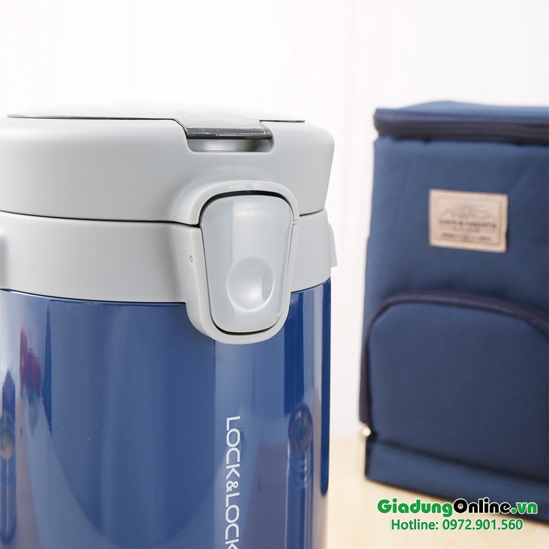 Bộ Hộp Cơm Giữ Nhiệt LOCK&amp;LOCK EASY CARRY LHC8039 2L - Xanh - Larva Store