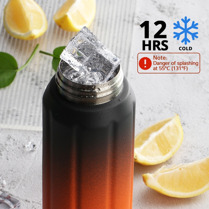 Bình Giữ Nhiệt Fjbottle 600Ml Inox 316 Cốc giữ nhiệt 5 màu món quà miễn phí Giữ ấm trong 24 giờ FJ002