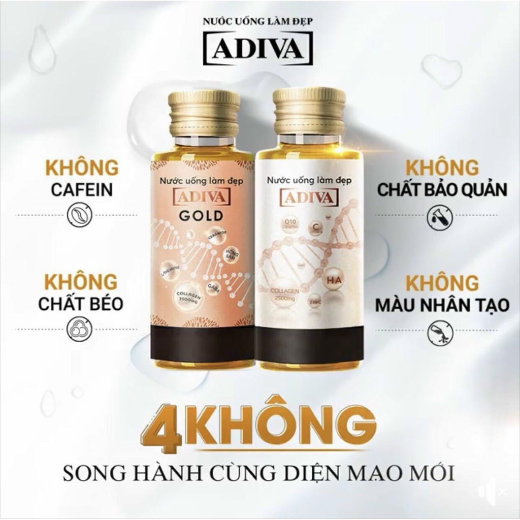 3 lọ Nước uống làm đẹp Collagen ADIVA Gold | BigBuy360 - bigbuy360.vn