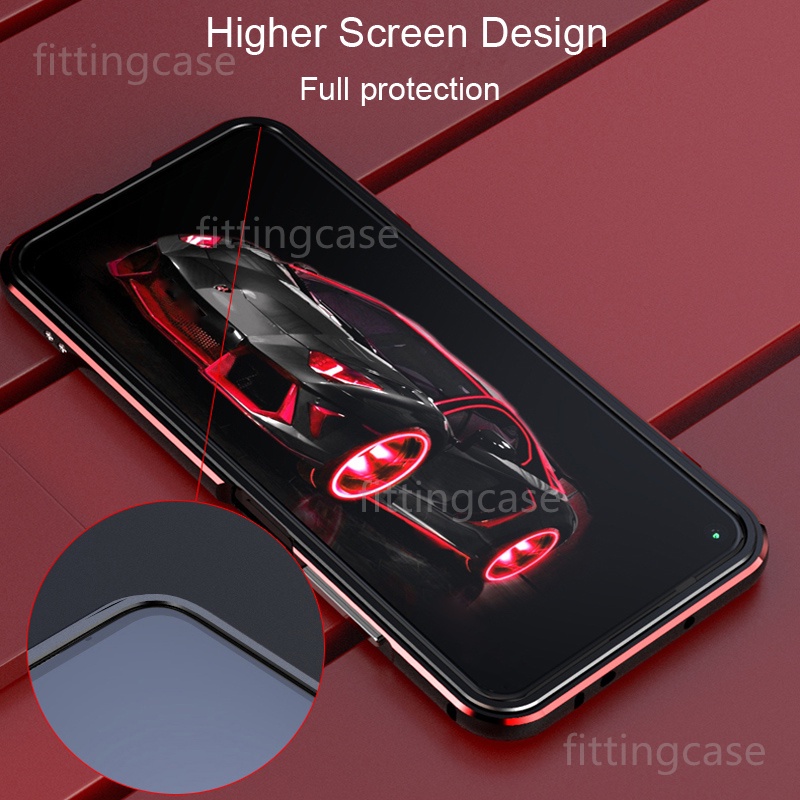 Ốp Điện Thoại Hợp Kim Nhôm Viền Kim Loại Chống Sốc Cho OPPO Reno 7 6 5 Pro  reno7 reno6