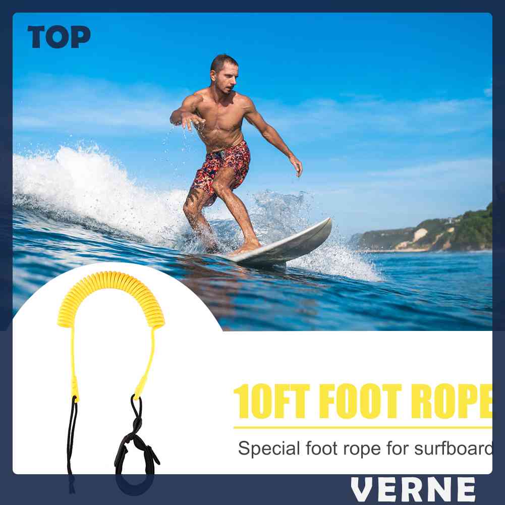 Dây Buộc Chân Đứng Trên Ván Lướt Sóng VERNE 3M / 10 Feet