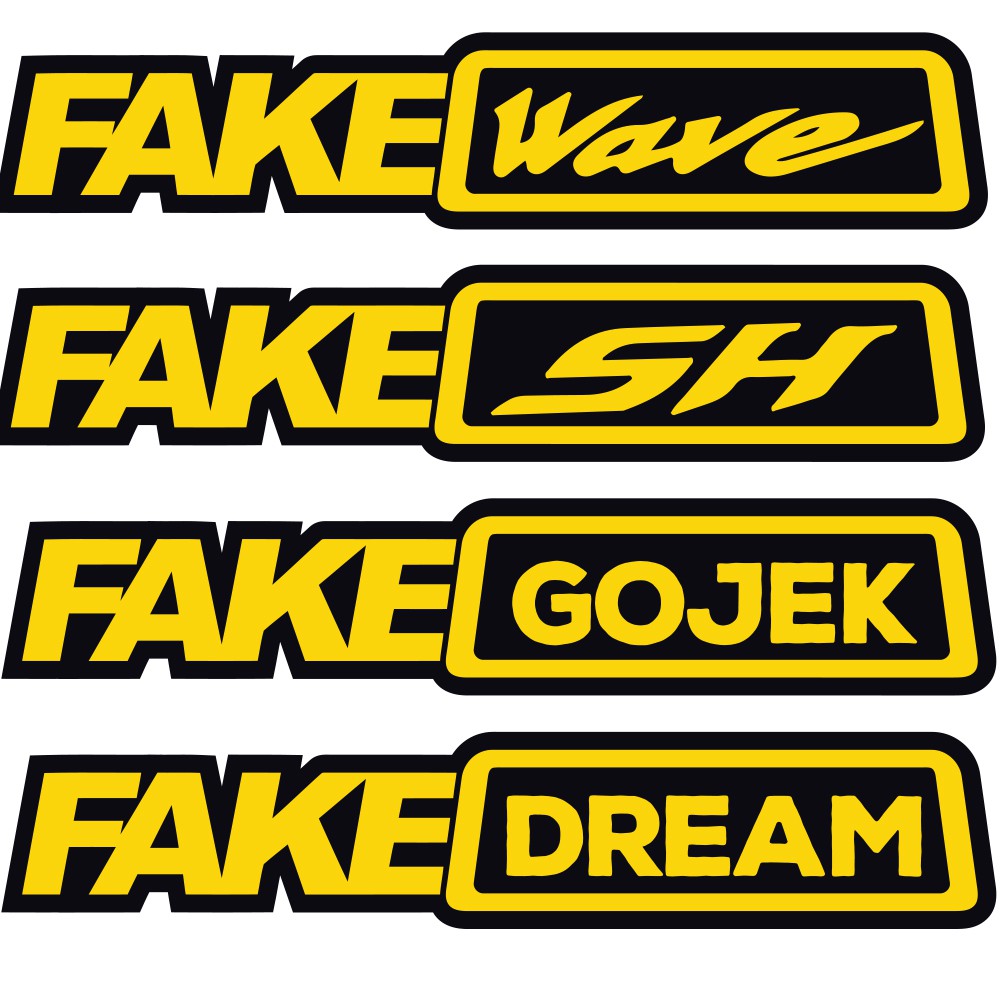 Bộ 12 Tem Fake Taxi Dán Xe Máy Ohlins Liqui Moly HRC Umaracing Monster Tem Mắt - Decal Dán Xe Máy