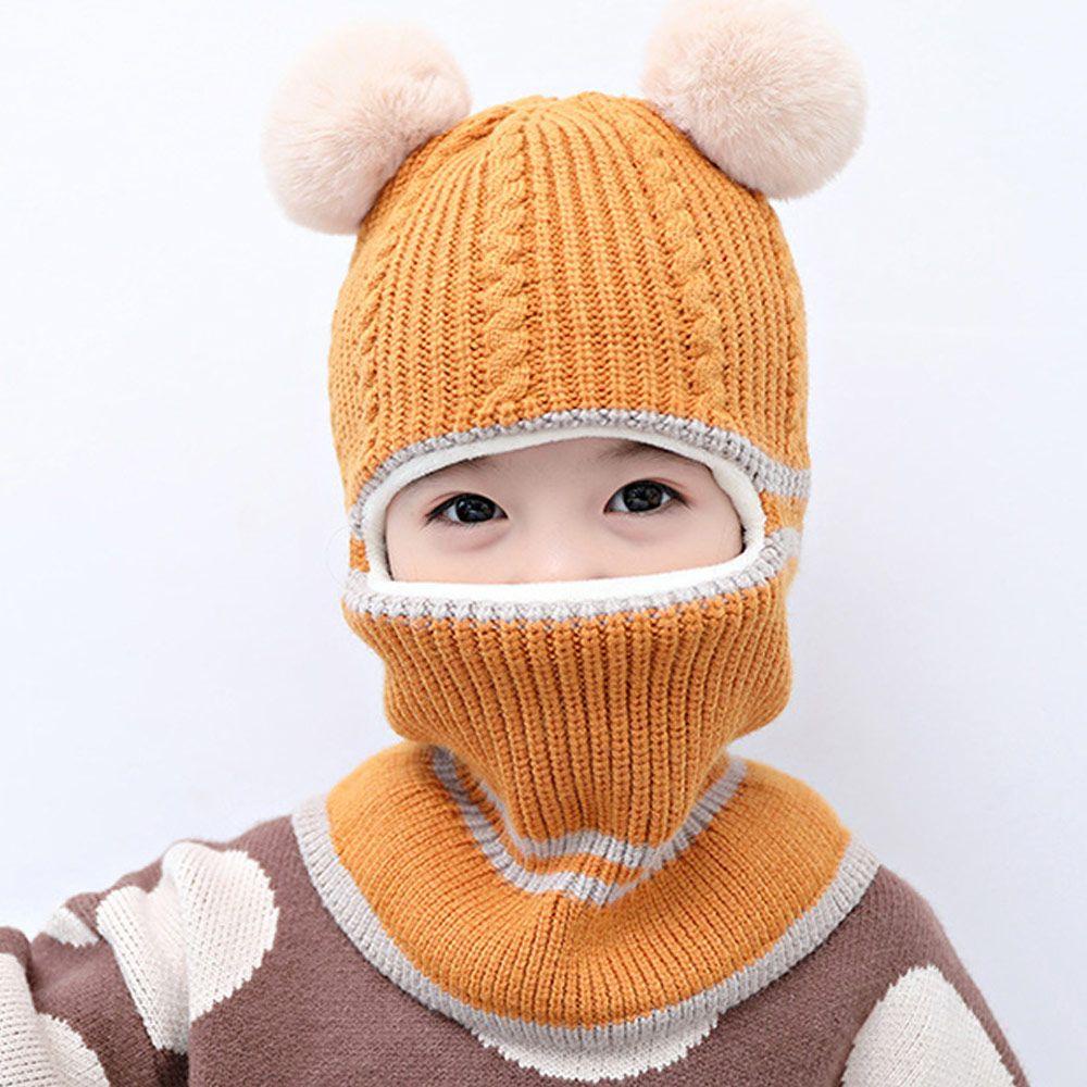 Mũ Beanie Dệt Kim Giữ Ấm Mùa Đông Cho Bé