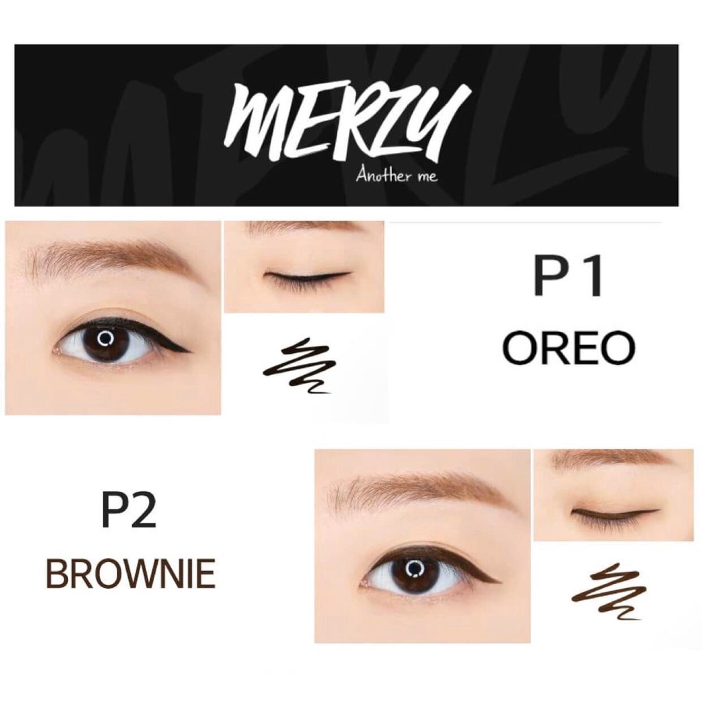 Bút kẻ mắt nước chống trôi Merzy The First Pen Eyeliner