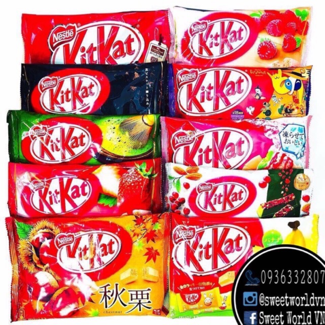 Tổng hợp 13 loại Kitkat - Nhật Bản