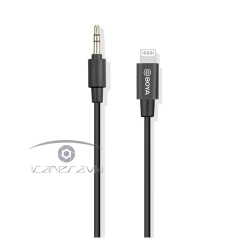  MIC THU ÂM CÀI ÁO BOYA BY-M2 cắm lên điện thoại iphone ipad để ghi tiếng quay phim, là