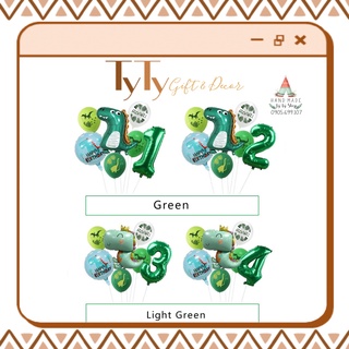 Set bong bóng trang trí sinh nhật cho bé chủ đề khủng long sb20