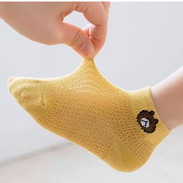 Set 5 Đôi Tất Lưới Cho Bé 1-12 Tuổi - Tất Lưới Gấu T91