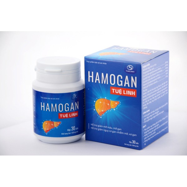 Viên giải độc gan Hamogan Tuệ Linh - Hỗ trợ giảm mỡ máu, mỡ gan, bảo vệ gan, giải độc gan, tăng cường chức năng gan