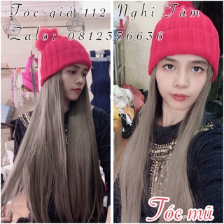 Tóc kèm mũ len đủ mầu