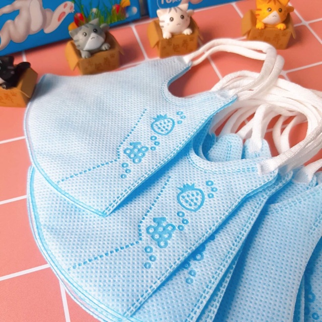 Khẩu trang trẻ em 3D Mask Kids Tulips (Hộp 10 cái)