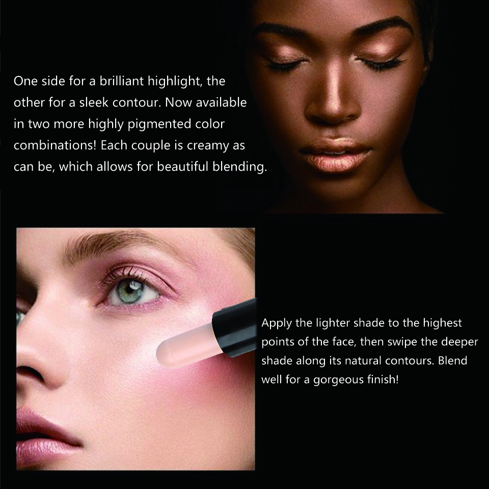 [Hàng mới về] Kem che khuyết điểm dạng thỏi 2 đầu tạo khối bắt sáng hiệu POPFEEL nặng 19g | BigBuy360 - bigbuy360.vn