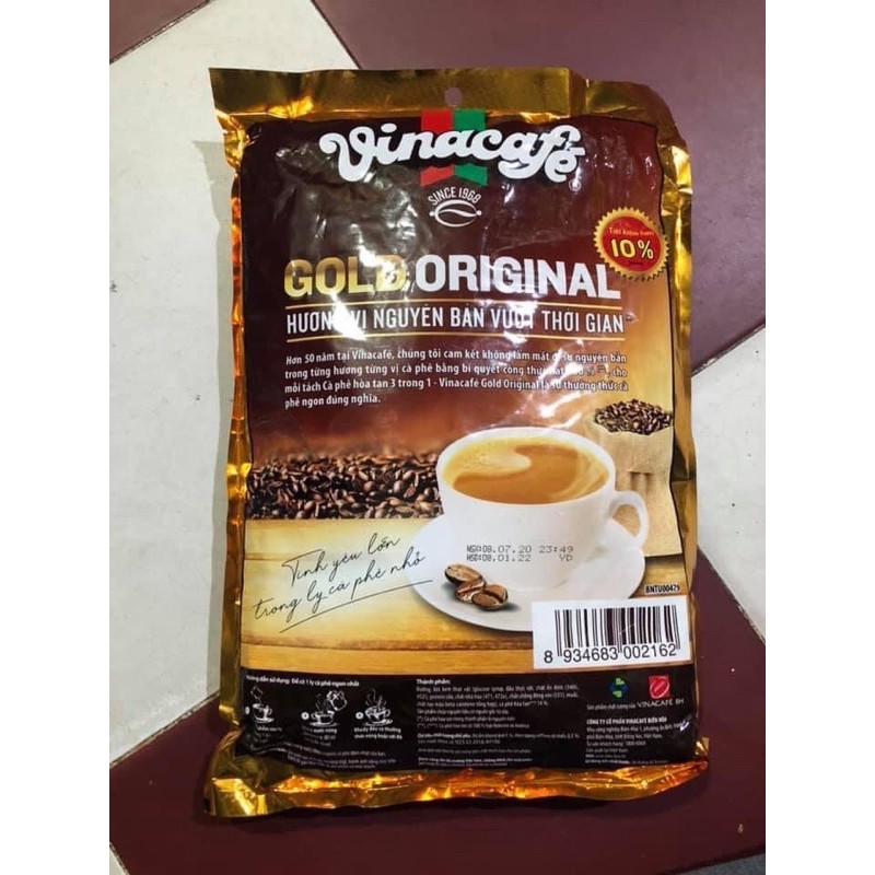 Cafe vinacafe hoà tan 3 trong 1 bịch 800g (40 gói x 20g) | BigBuy360 - bigbuy360.vn