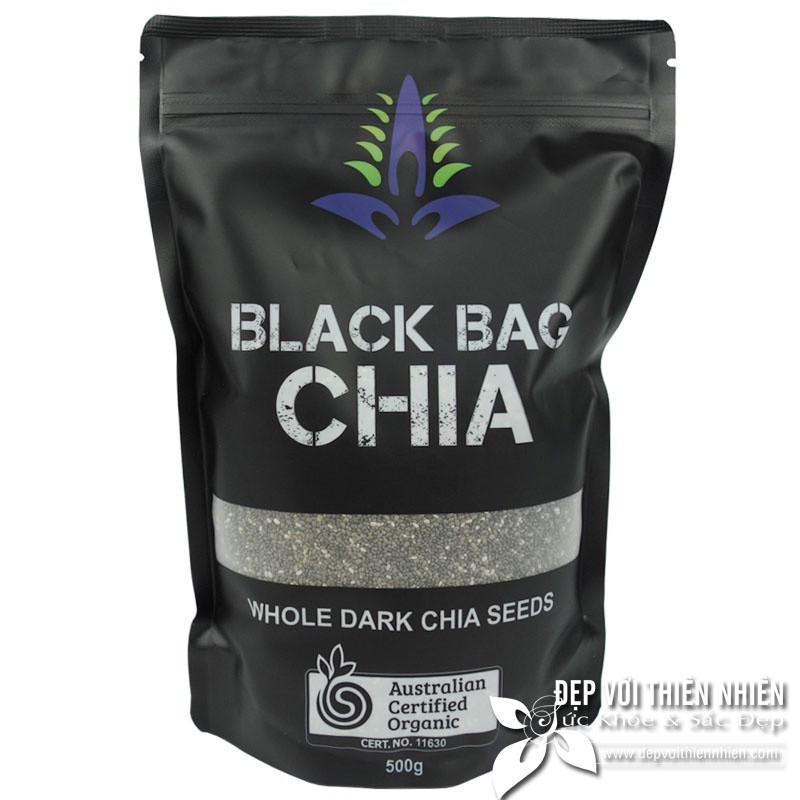 [DATE XA 2023,SP CÓ DÁN NHÃN PHỤ] HẠT CHIA ĐEN ÚC BLACK BAG CHIA 500G