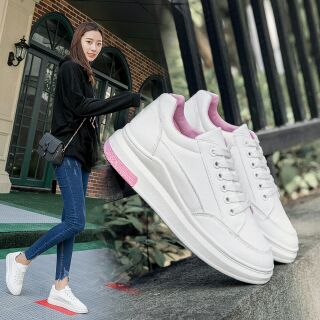 GIÀY NỮ THỂ THAO ĐỂ HỒNG ( ĐỘN ĐẾ 5cm )