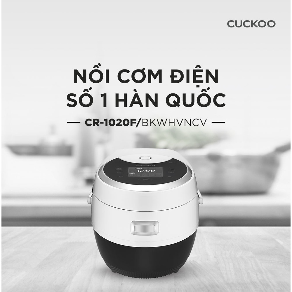 Nồi cơm điện tử Cuckoo 1,8 lít CR-1020F - Hàng chính hãng - Chất lượng Hàn Quốc