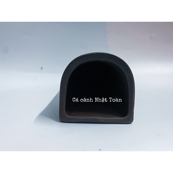 ỐNG GỐM SỨ CHO CÁ NÚP VÀO TRANG TRÍ BỂ CÁ 18x5x5cm