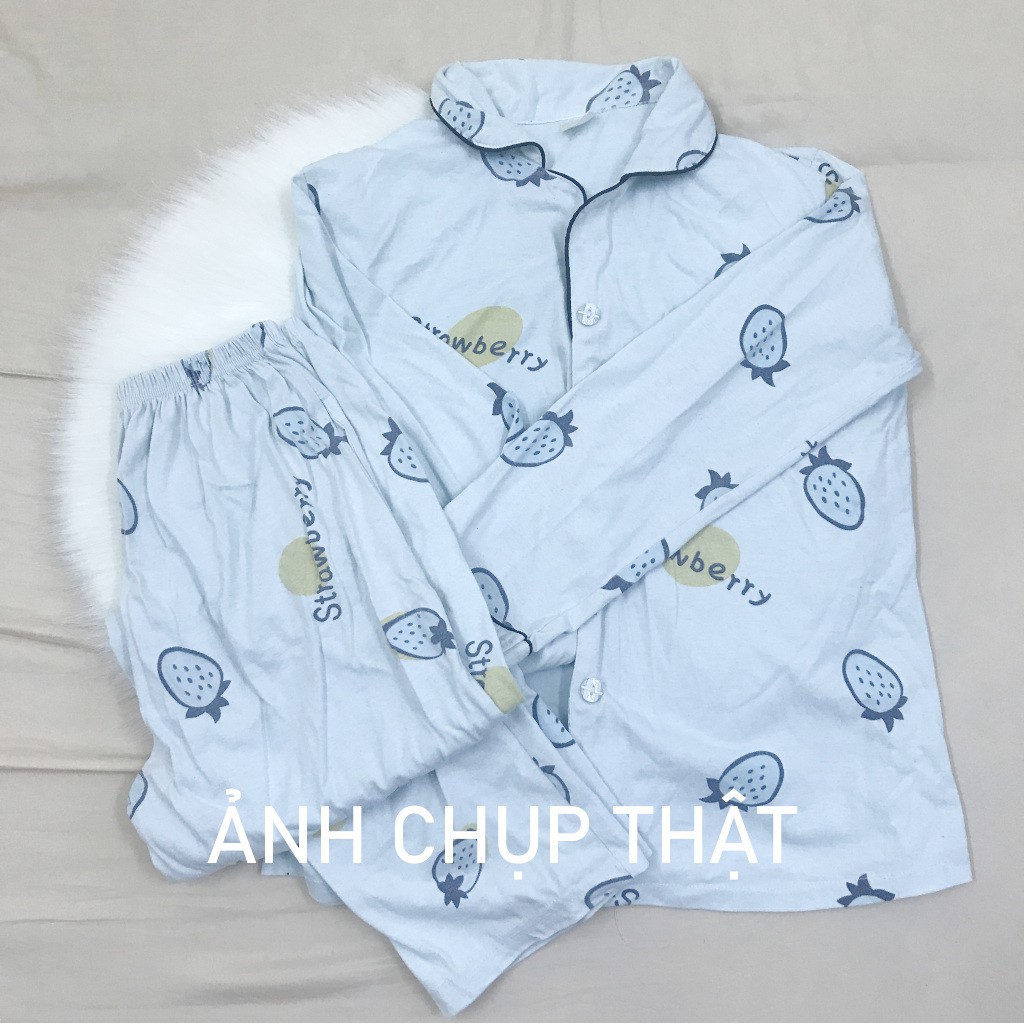 Bộ quần áo ngủ Mu ji pyjama nữ hồng phấn XS form nhỏ dưới 40kg 150cm - ẢNH CHỤP THẬT