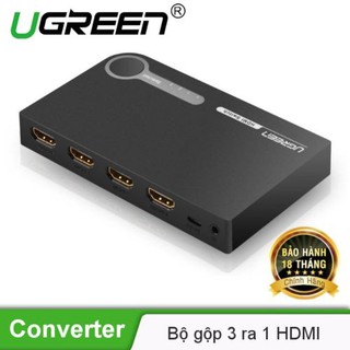 Bộ gộp hdmi cao cấp 3 vào 1 ra chính hãng ugreen ug-40234