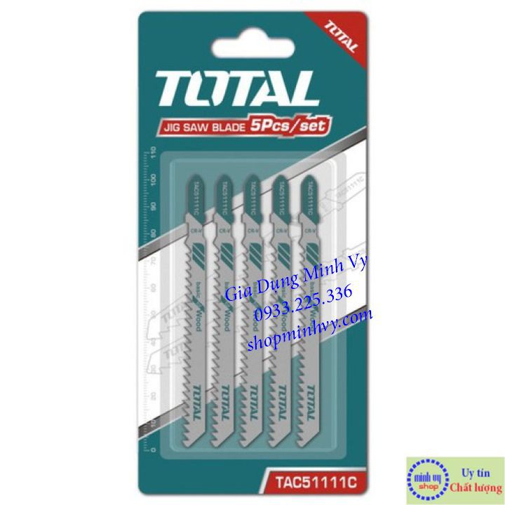 Total - TAC51111C Bộ 5 lưỡi cưa lọng (Cưa gỗ)