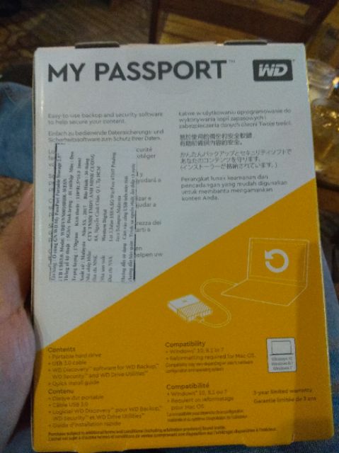 HDD GN WD My Passport Portable 2.5'' 1TB USB 3.0