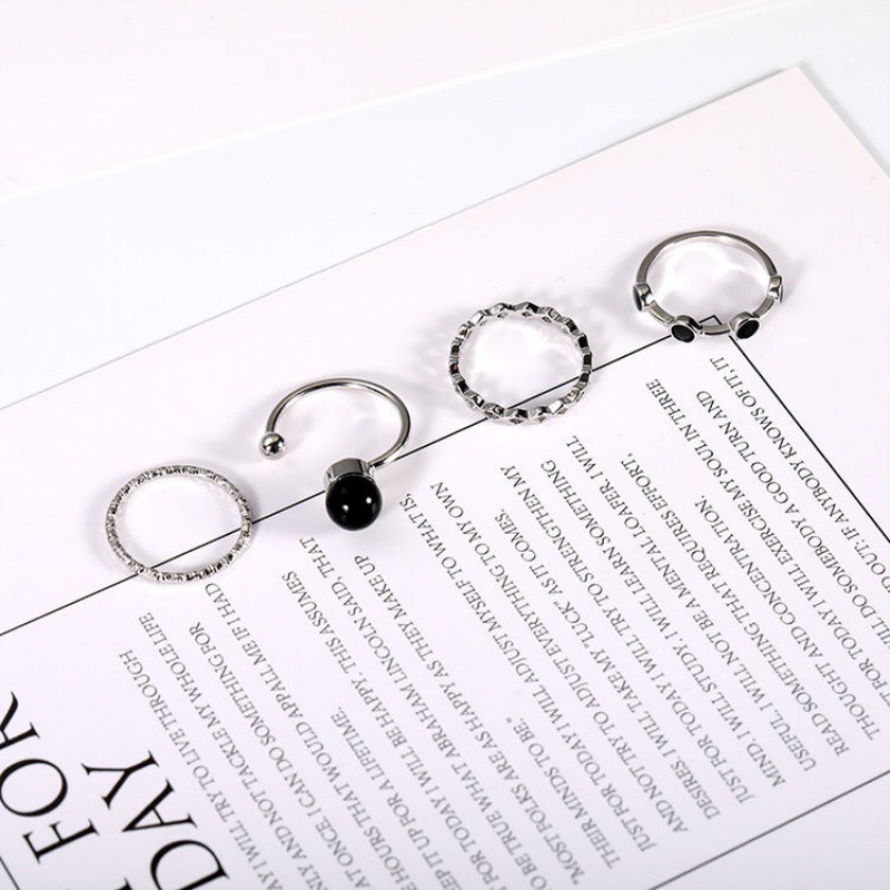 Set Nhẫn Phong Cách Hàn Quốc Xinh Xắn Cho Nữ