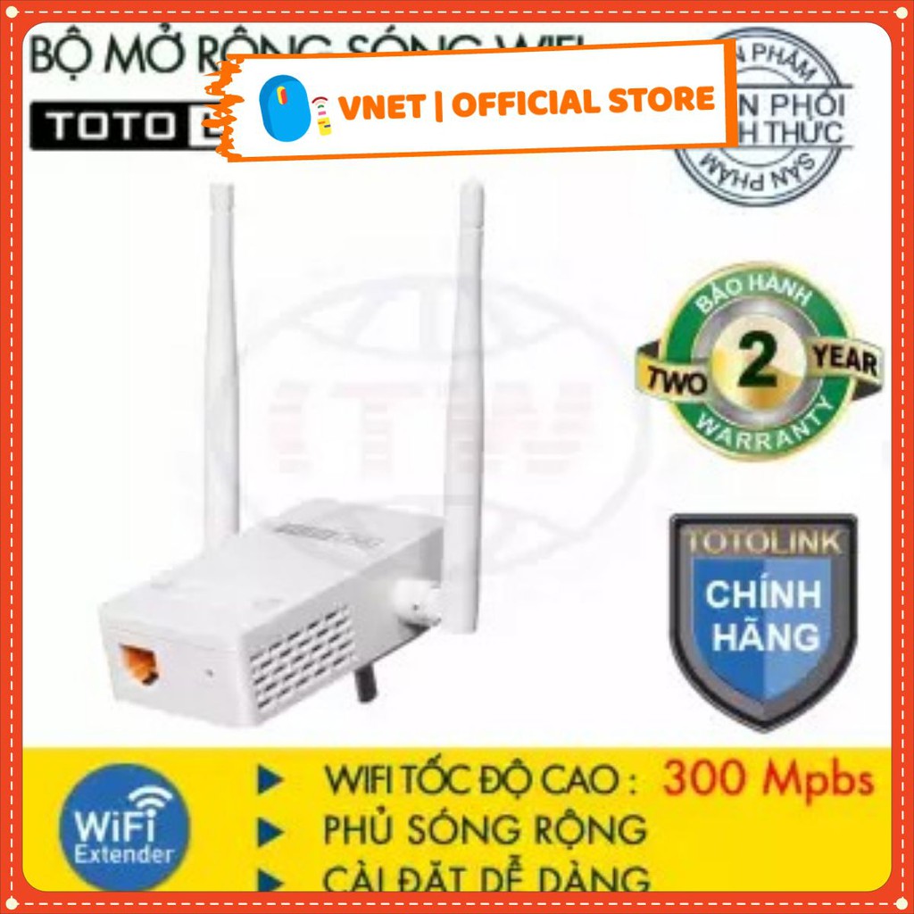 Bộ tiếp sóng kích sóng Wifi cực mạnh Totolink EX200 Chuẩn N Mercusys 3 râu MW300RE Tốc Độ 300Mbps chính hãng BH 2 năm