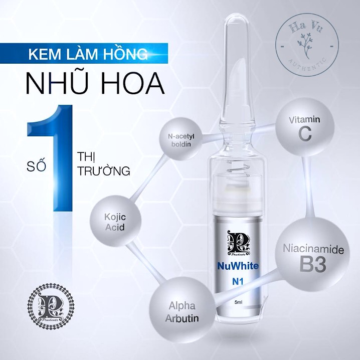 [Hạ Vũ Authentic] KEM KHỬ THÂM NHŨ HOA - VÙNG KÍN NUWHITE N1 H6 V1 L1A CHUẨN MỸ