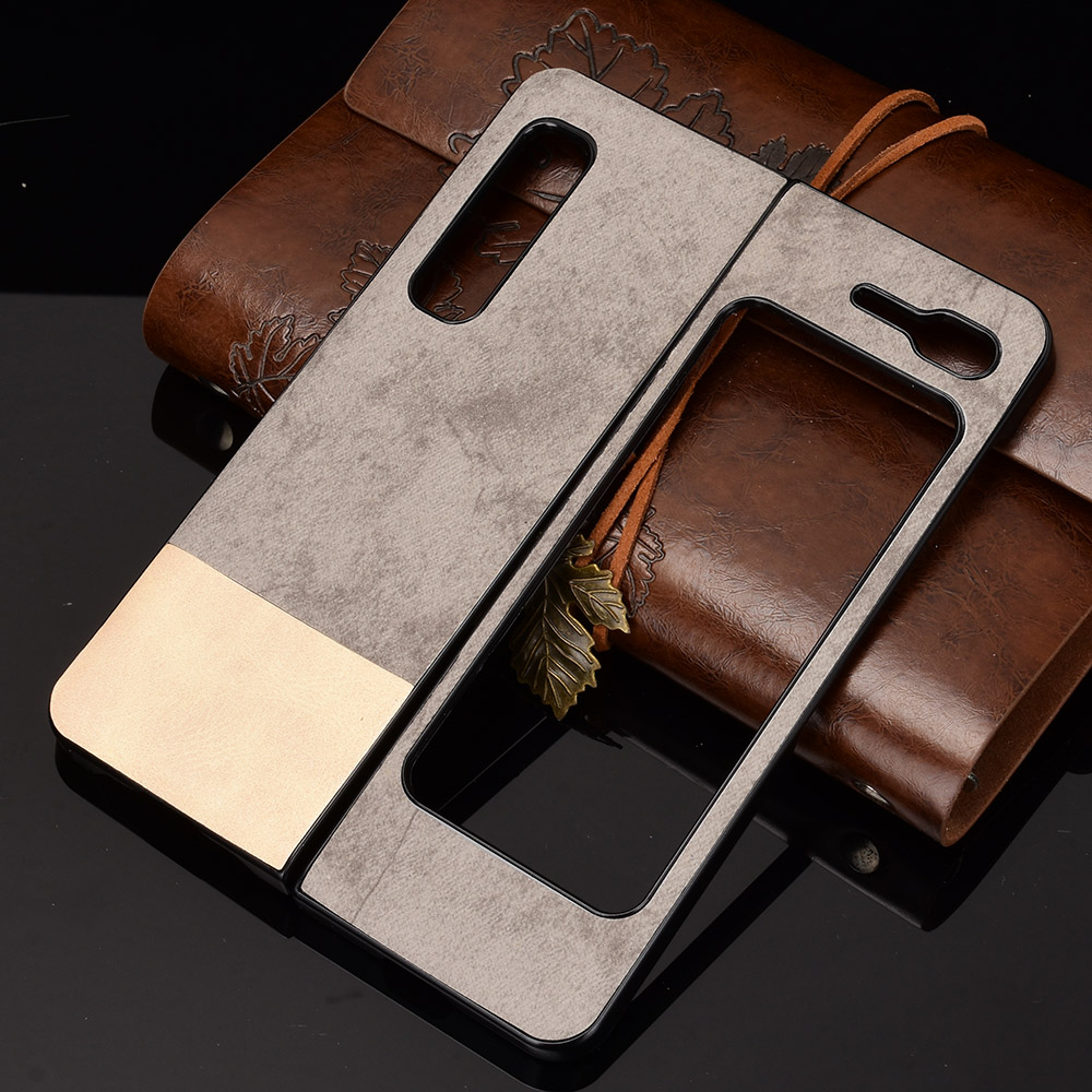 Ốp điện thoại chất liệu denim có thể gập lại phù hợp với Samsung Galaxy Fold 5G W20