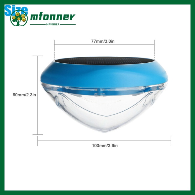 Đèn Led Rgb Năng Lượng Mặt Trời Chống Thấm Nước Ipx6 Chuyên Dụng Cho Bể bơi / Sân Vườn