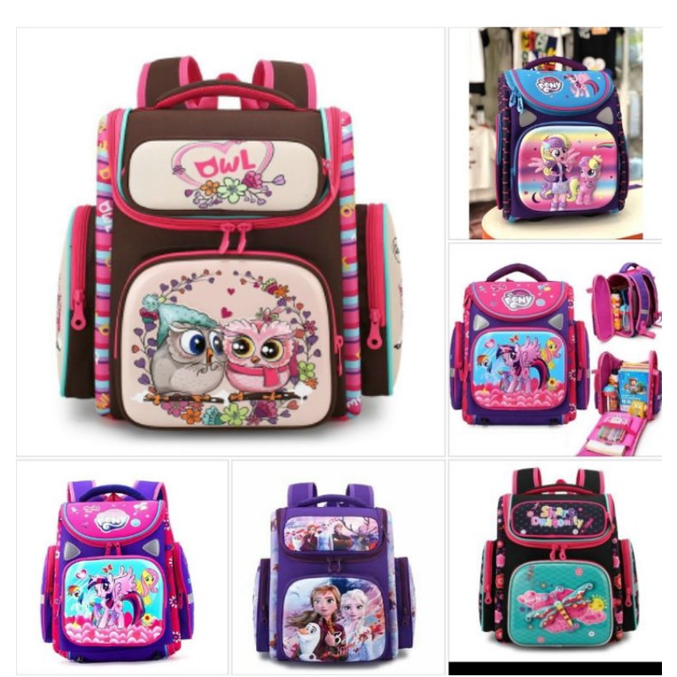 Ba lô chống gù siêu xịn đủ màu hình cho các bé từ 7-14 tuổi