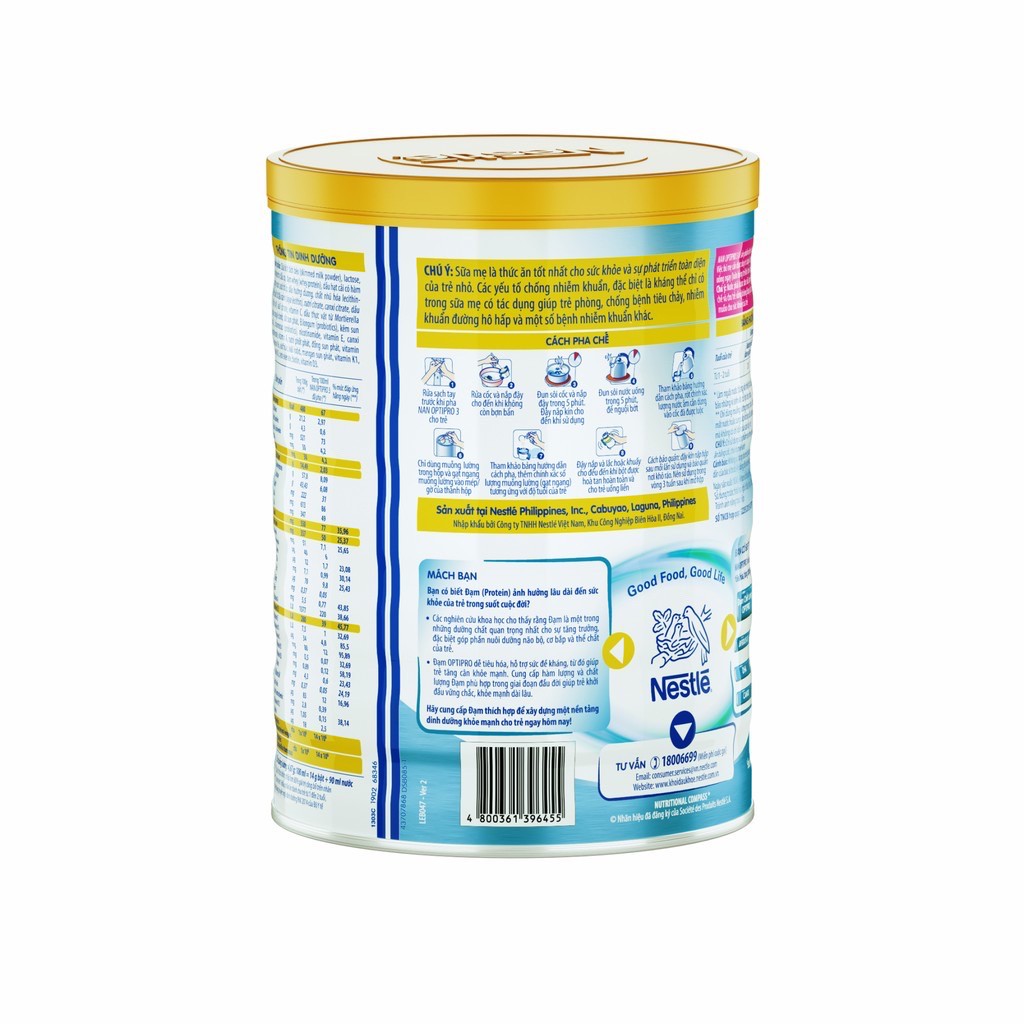 Sữa Bột Nestle NAN OPTIPRO 3 – Hộp 900gram