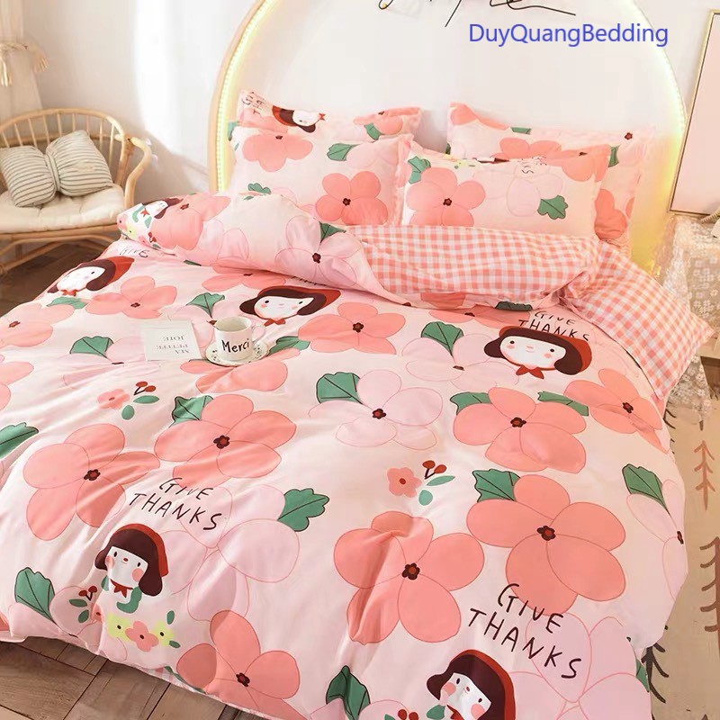 Cotton Poly Nhập Khẩu - Em Bé Hoa Hồng SP001099