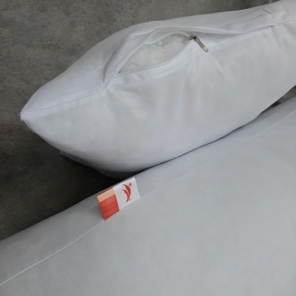 Ruột gối nằm trẻ em và người lớn 30x40cm, 30x50cm, 40x60cm gòn bi, gòn bi có khóa kéo KIMHOME.