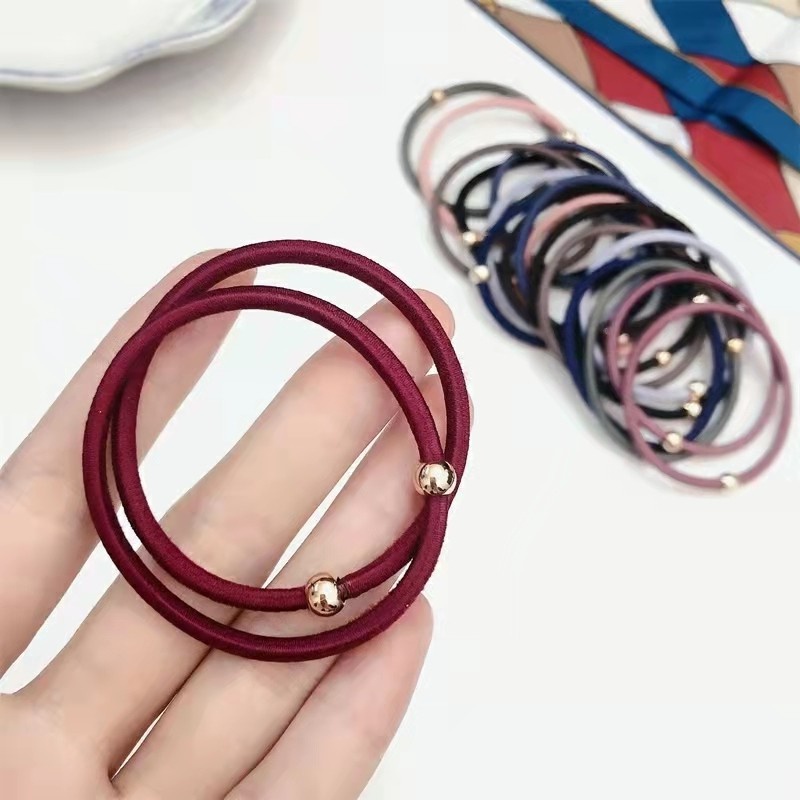 Dây Buộc Tóc Cao Su Co Giãn Đơn Giản Thời Trang Phong Cách Hàn Quốc