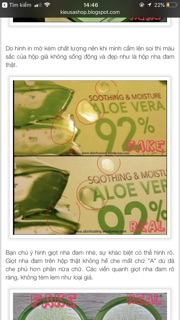Gel dưỡng lô hội 92%