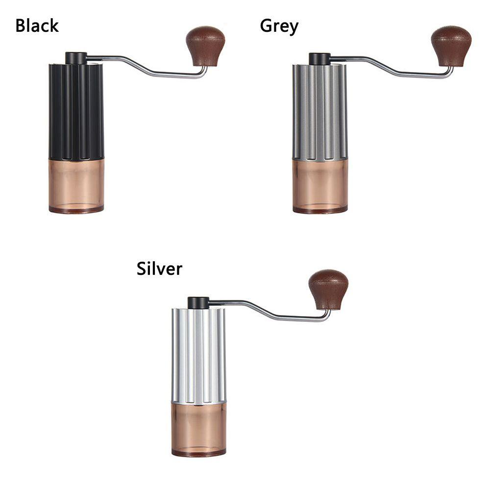Máy Xay Cà Phê Espresso Bằng Thép Không Gỉ Tay Cầm Gỗ