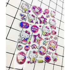 Set 10 bộ Sticker dán nổi 3D