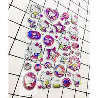 Set 10 bộ Sticker dán nổi 3D [nhiều mẫu]
