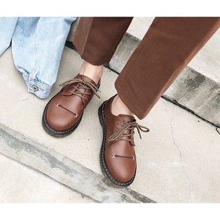[ Hàng order ] Giày oxford thêu mũi ( Có ảnh thật 2 màu )