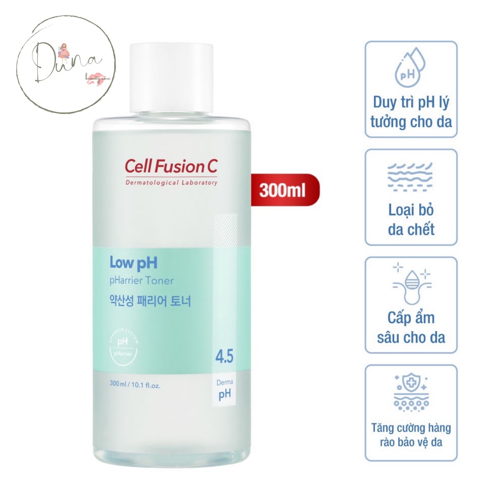Nước cân bằng, toner Cell Fusion C Expert 3 trong 1 Low pH Pharrier