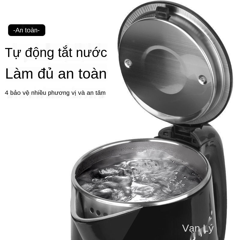 Ấm đun nước điện Malata bằng thép không gỉ chống đóng cặn tự động -off Nồi cách nhiệt siêu tốc