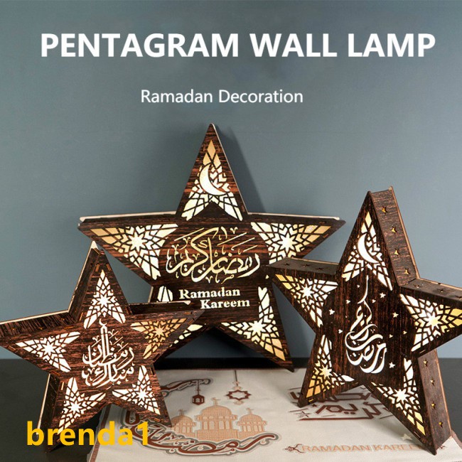 Đèn Led Treo Tường Hình Ngôi Sao Ramadan