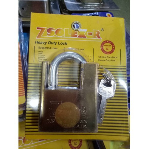 Ổ khóa chống cắt ZSOLEX 60MM công nghệ USA, khóa cửa 4 chìa chống trộm an toàn